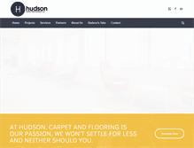 Tablet Screenshot of hudsoncarpet.com